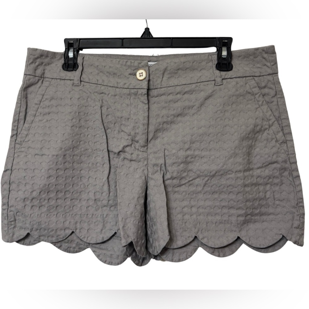 Gray Scallop Shorts - 10